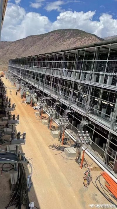 A professional mining farm showcasing organized mining rigs