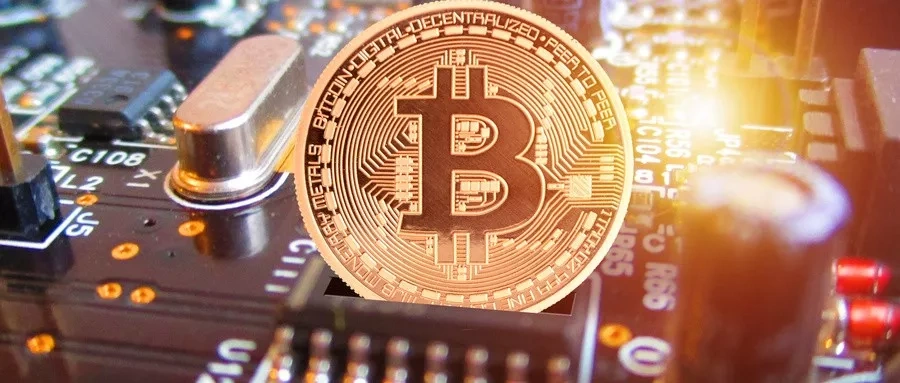 A sophisticated Bitcoin mining rig setup